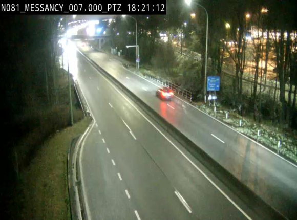 Webcam sur la N81 (E411) à hauteur du Cora Messancy. Vue orientée vers Arlon