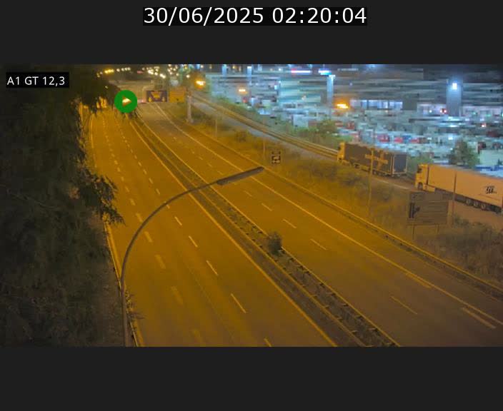 Traffic live webcam Luxembourg Senningerberg - A1 direction Allemagne - BK 12.3