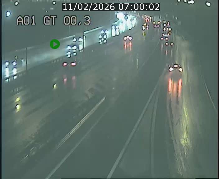 Traffic live webcam Luxembourg Croix de Gasperich - A1 direction Kirchberg - BK 0.3