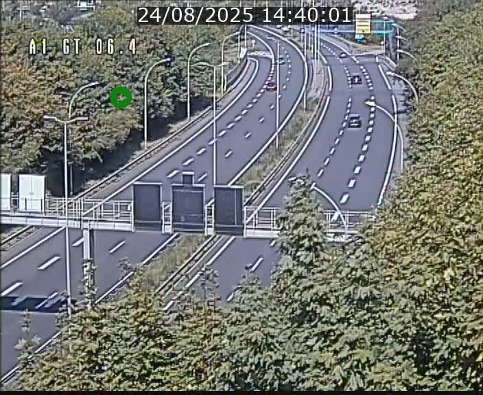 Traffic live webcam Luxembourg Hamm - A1 direction Sandweiler - BK 6.4