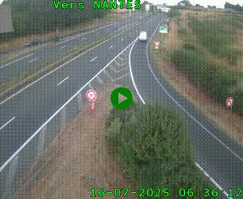 Webcam N147 au nord de Poitiers et à la jonction avec la A10