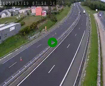 Caméra autoroute A75 à hauteur du col du rocher blanc en direction de Montpellier