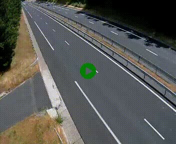 Caméra autoroute A75 à hauteur du col des Issartets en direction de Montpellier