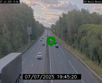 Webcam sur le périphérique de Nantes (N844) entre la Porte de Saint-Luce et la Porte d'Anjou, à l'est de la ville