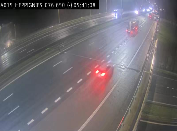 Webcam autoroute Belgique - Heppignies - E42 direction Namur - BK 76.4