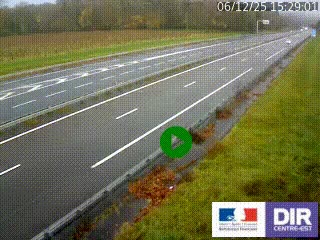 Webcam autoroute sur l'A77 à hauteur de Pouilly-sur-Loire en direction de Nevers