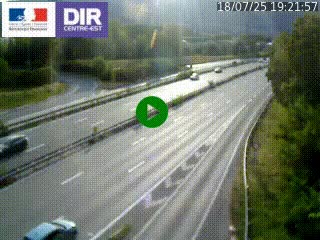 Caméra routière à hauteur de la sortie 15 Chambéry-centre au PK 4,103 en direction d'Albertville