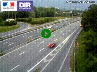 Caméra routière à hauteur de la sortie 15 Chambéry-centre au PK 4,103 en direction d'Albertville