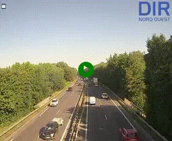Webcam sur le périphérique de Caen (N814) à l'est de la ville, à Mondeville hauteur de la sortie 2, Presqu'île-Rives de l'Orne, au bout de l'autoroute A13