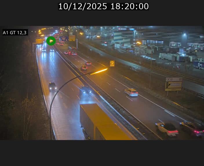 Traffic live webcam Luxembourg Senningerberg - A1 direction Allemagne - BK 12.3