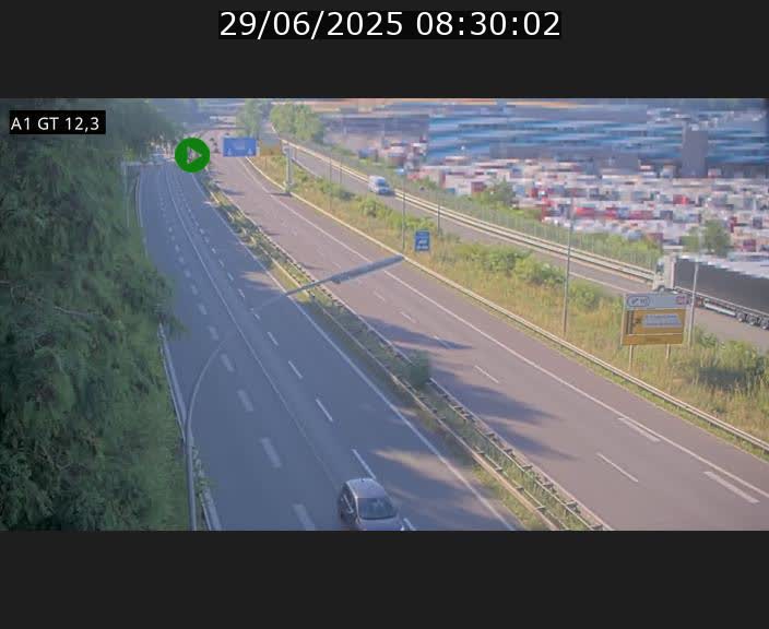 Traffic live webcam Luxembourg Senningerberg - A1 direction Allemagne - BK 12.3