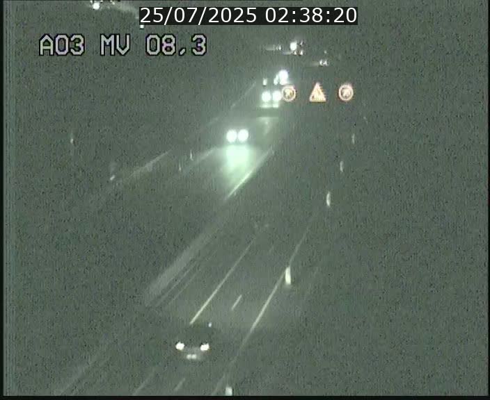 Webcam Autoroute après la Croix de Bettembourg en direction de Luxembourg sur l'A3