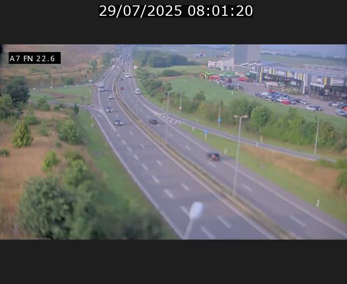 Caméra trafic Luxembourg - A7, Colmar-berg direction Mersch