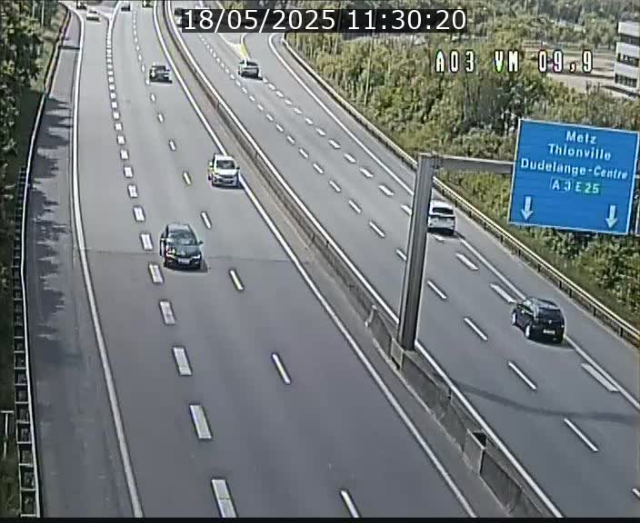 Webcam Autoroute à la Croix de Bettembourg - A3 - BK 9.9 - direction France