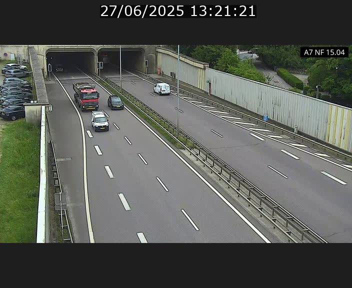 Caméra trafic Luxembourg - A7, Tunnel Mersch, entrée sud, direction Ettelbruck