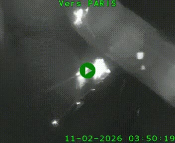 Caméra routière sur l'autoroute A20 à Bessines-sur-Gartempe. Vue orientée vers Paris