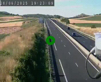 Caméra autoroute A75 à hauteur de Le Crest, en direction de Montpellier