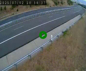 Caméra autoroutière France - A75, Engayresque, entre Millau et Séverac-le-Chateau, en direction de Montpellier