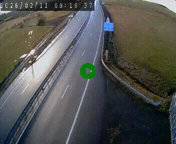 Caméra autoroute A75 à hauteur du col de la Fageole en direction de Clermont-Ferrand