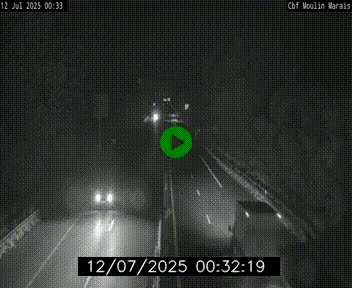 Webcam sur le périphérique de Nantes (N844) entre la Porte de Saint-Luce et la Porte d'Anjou, à l'est de la ville