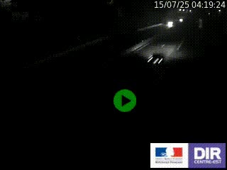 Caméra autoroutière sur l'A47 à hauteur de Givors, a proximité de Lyon. La webcam est orientée vers Lyon
