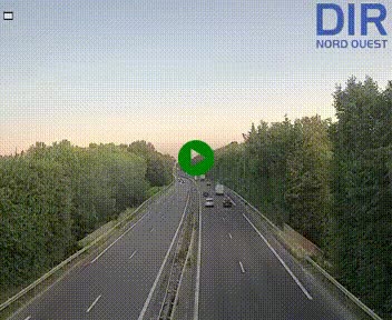 Webcam sur le périphérique de Caen (N814) à l'est de la ville, à Mondeville hauteur de la sortie 2, Presqu'île-Rives de l'Orne, au bout de l'autoroute A13