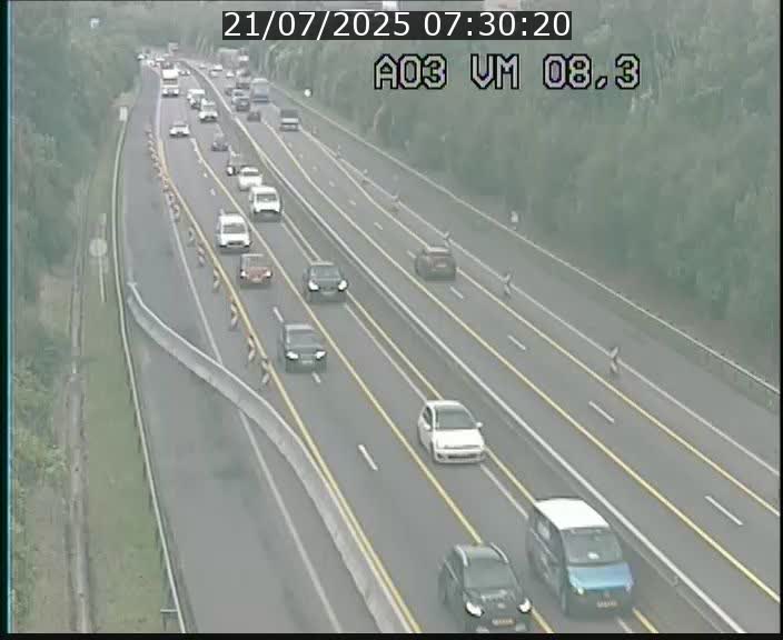Traffic live webcam Luxembourg Bettembourg - A3 - BK 8.3 - direction France