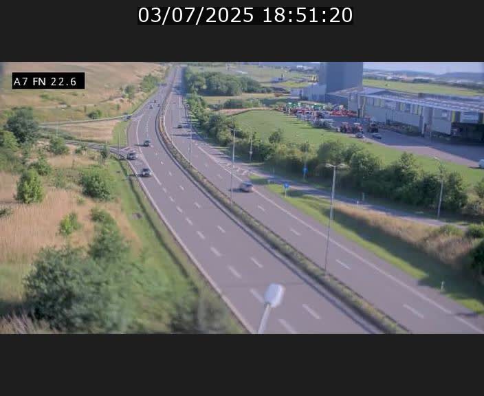 Caméra trafic Luxembourg - A7, Colmar-berg direction Mersch
