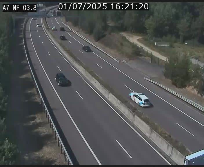Webcam autoroute A7 au Luxembourg à la sortie du Tunnel Stafelter vers le Nord