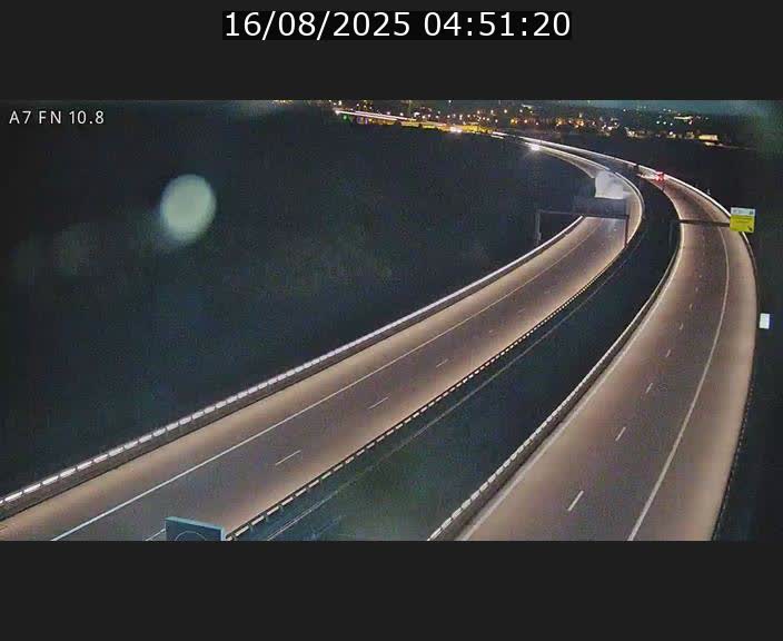 Caméra trafic Luxembourg - A7, Tunnel Gousselerbierg, sortie sud, direction rond-point Lorentzweiler (BK 10.8)