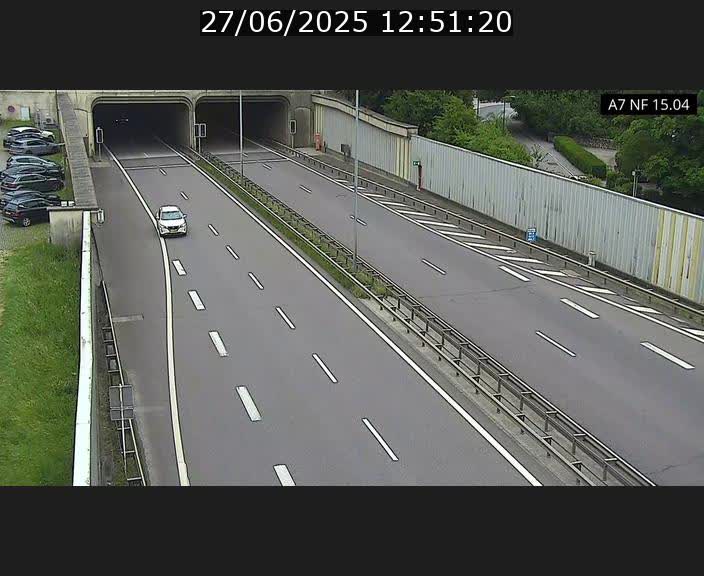 Caméra trafic Luxembourg - A7, Tunnel Mersch, entrée sud, direction Ettelbruck