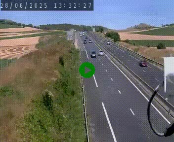Caméra autoroute A75 à hauteur de Le Crest, en direction de Montpellier