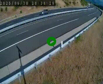 Caméra autoroutière France - A75, Engayresque, entre Millau et Séverac-le-Chateau, en direction de Montpellier