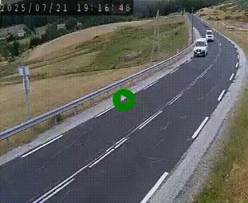 Webcam routière au niveau du col de la Chavade en Ardèche, sur la N102 à 1266 mètres d'altitude