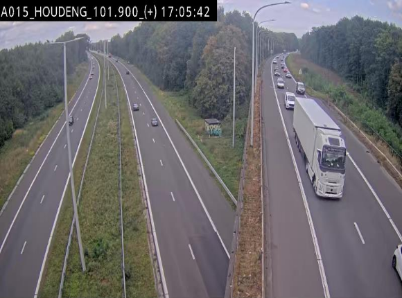 Webcam autoroute Belgique - Houdeng-Goegnies - Jonction E19/E42 direction Tournai/Mons - BK 101.85