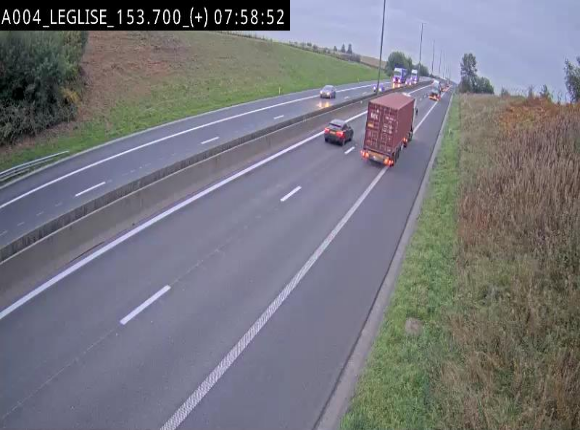 Webcam autoroute E411 à hauteur de Léglise, en direction de Luxembourg
