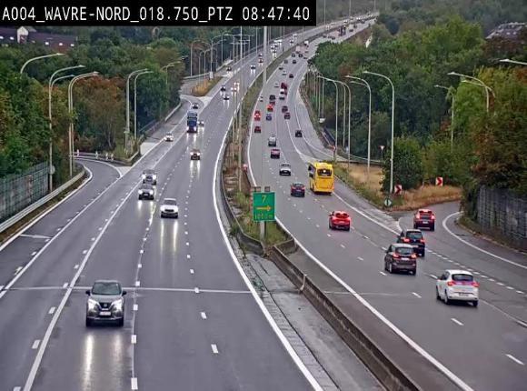 Webcam traffic E411(A4) - BK 18.7 - Bierges (Wavre Nord)