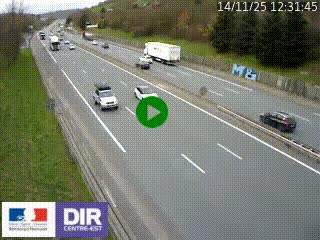 Webcam routière à Saint-Etienne-Terrenoire sur la RN88 avant la jonction entre l'A72 et le Boulevard Périphérique de Saint-Etienne