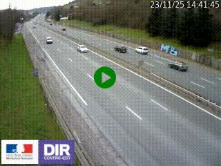 Webcam routière à Saint-Etienne-Terrenoire sur la RN88 avant la jonction entre l'A72 et le Boulevard Périphérique de Saint-Etienne