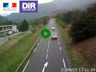 Web cam sur la N90 à Aime, en provenance de Bourg-Saint-Maurice et en direction d'Albertville