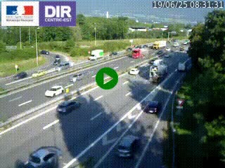 Caméra routière à hauteur de la sortie 15 Chambéry-centre au PK 4,103 en direction d'Albertville