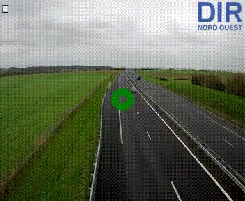 Webcam sur A84 à hauteur de l'échangeur de Poilley avec la N175, au sud d'Avranches