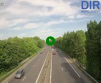 Webcam sur le périphérique de Caen (N814) à l'est de la ville, à Mondeville hauteur de la sortie 2, Presqu'île-Rives de l'Orne, au bout de l'autoroute A13