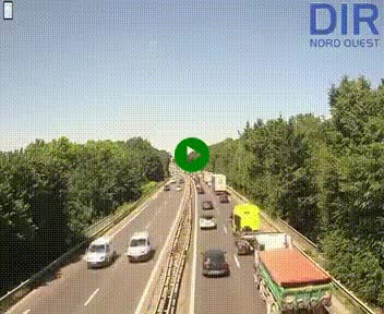Webcam sur le périphérique de Caen (N814) à l'est de la ville, à Mondeville hauteur de la sortie 2, Presqu'île-Rives de l'Orne, au bout de l'autoroute A13