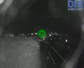 Webcam au début de l'A84 sur le périphérique Ouest de Caen (N814) à hauteur de la sortie 9, Porte de Bretagne
