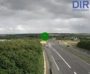Webcam au début de l'A84 sur le périphérique Ouest de Caen (N814) à hauteur de la sortie 9, Porte de Bretagne