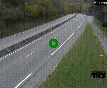 Webcam dans les Pyrénées à hauteur de Mérens-les-Vals sur N320, en direction de Pas de la Casa (Andorre)