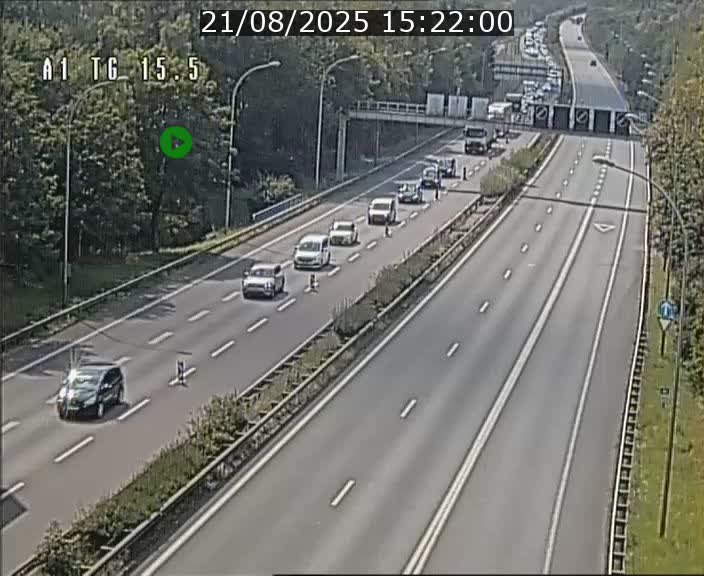 Traffic live webcam Luxembourg Munsbach - A1 direction Luxembourg - BK 15.5
