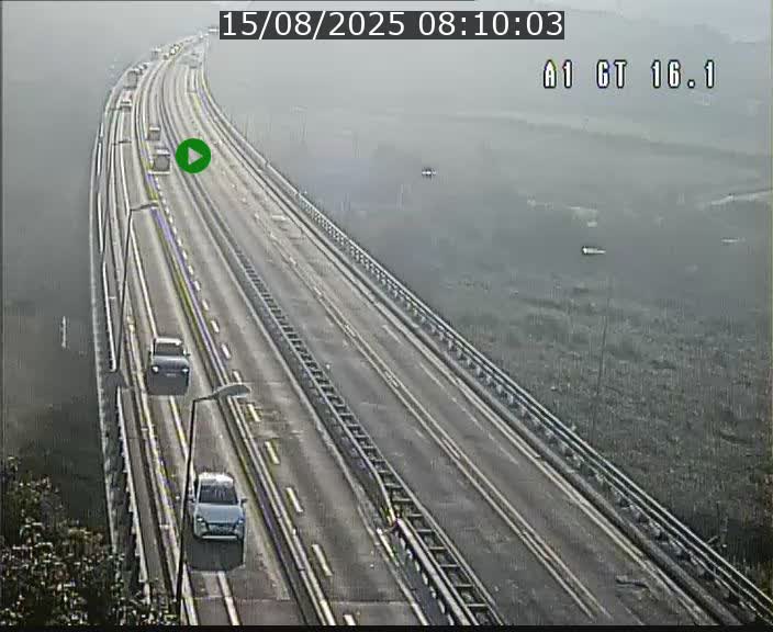 Traffic live webcam Luxembourg Niederanven - A1 direction Allemagne - BK 16.1