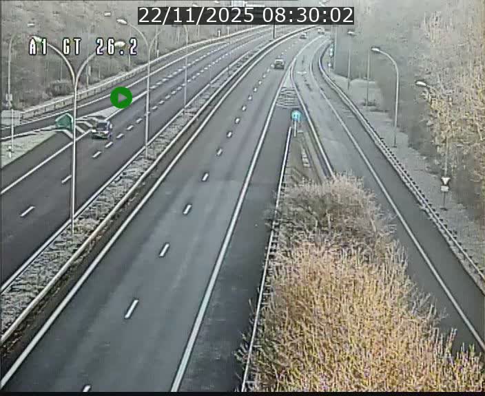 Traffic live webcam Luxembourg Grevenmacher - A1 direction Allemagne - BK 26.2